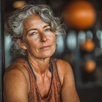 Seniori practicând yoga într-un cadru natural
